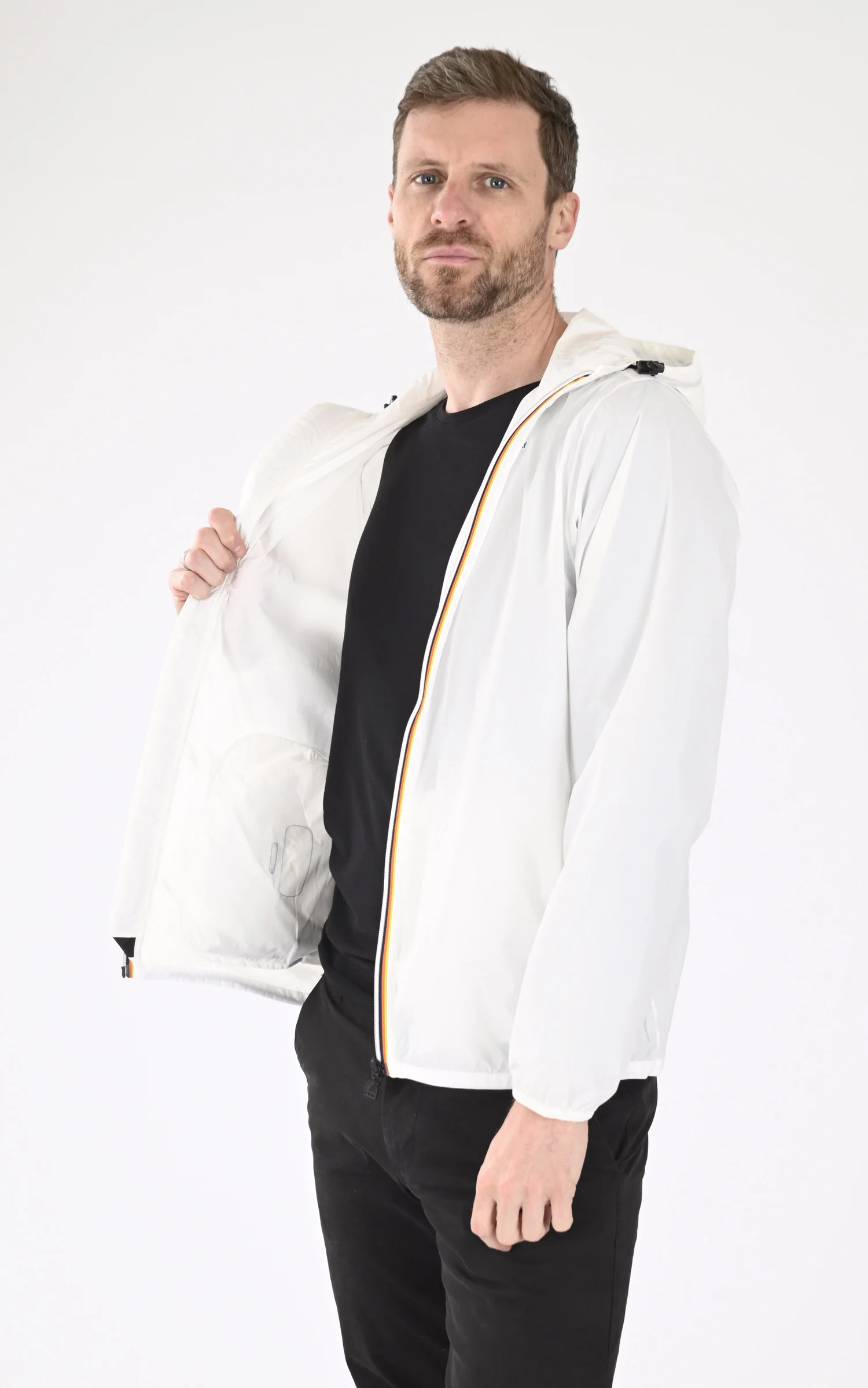Coupe-vent Le Vrai Claude 4.0 mixte blanc – Image 4