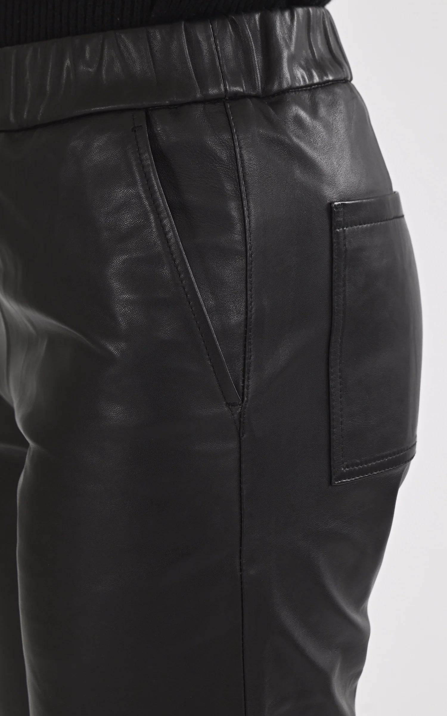 Pantalon cuir Sarah noir – Image 5