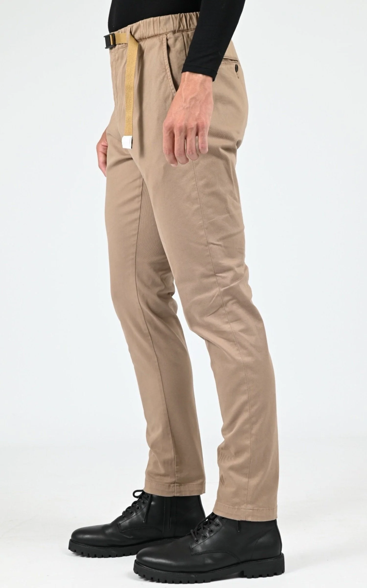 Pantalon droit coton camel – Image 3