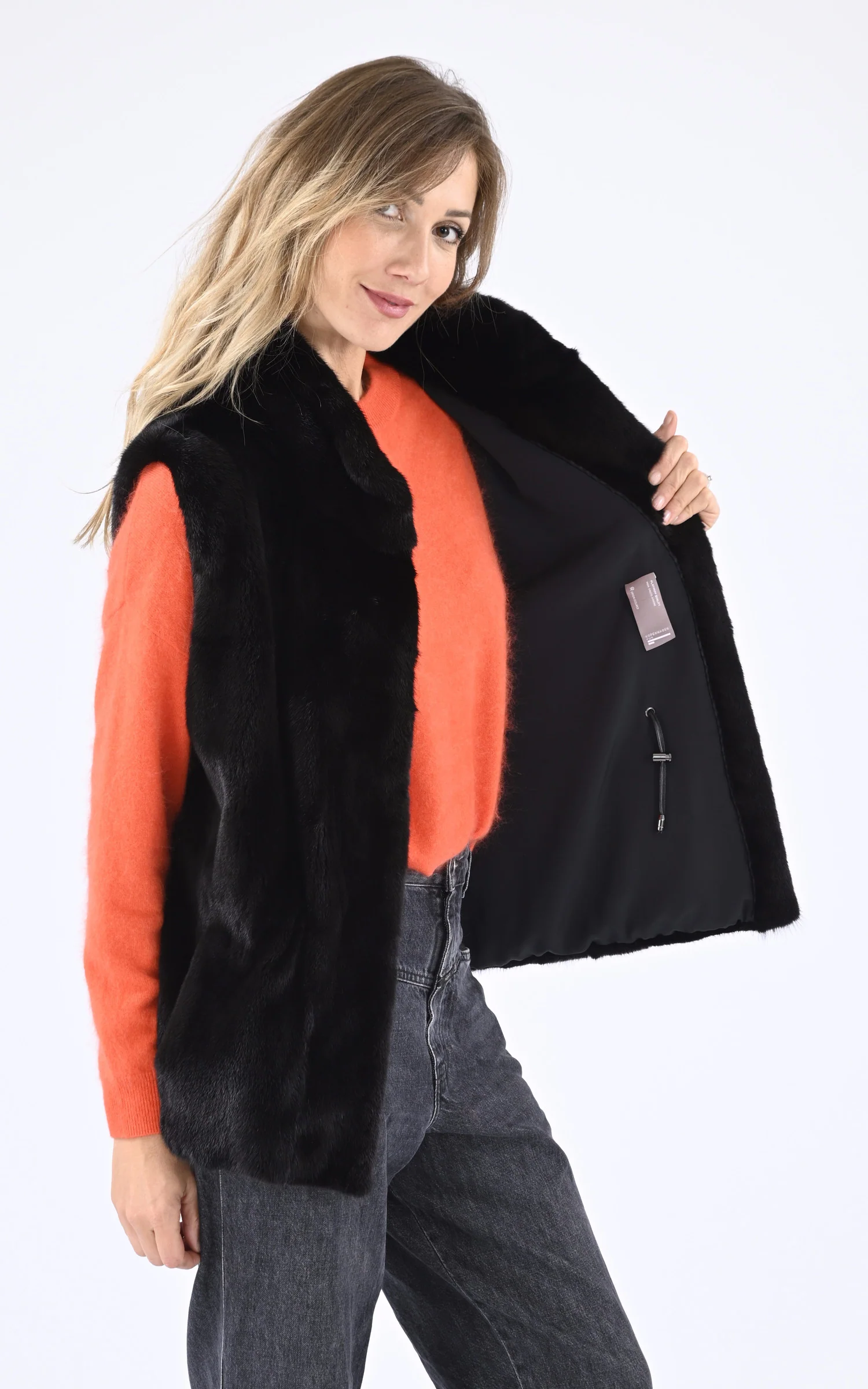 Gilet Vison noir – Image 3