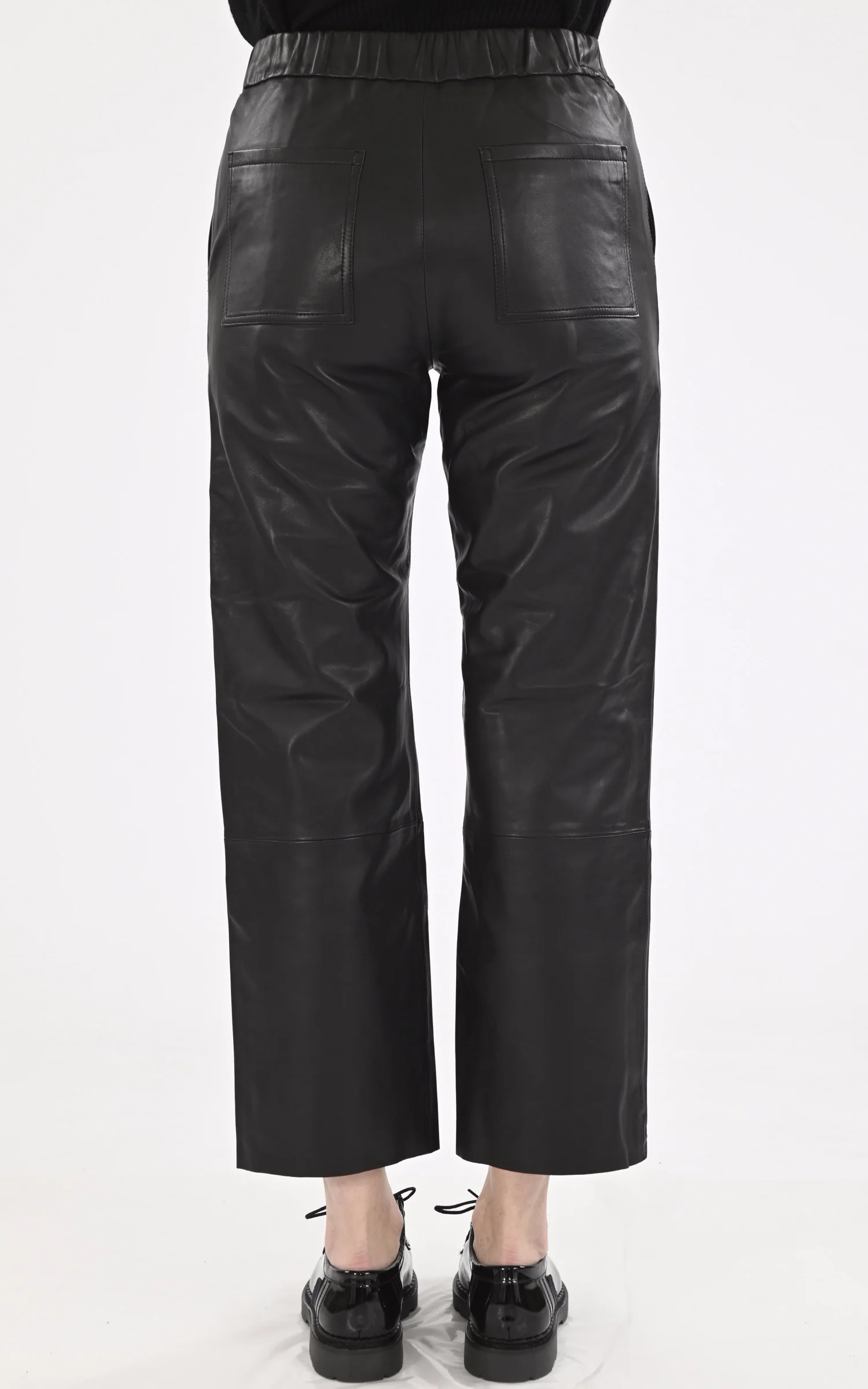 Pantalon cuir Sarah noir – Image 4