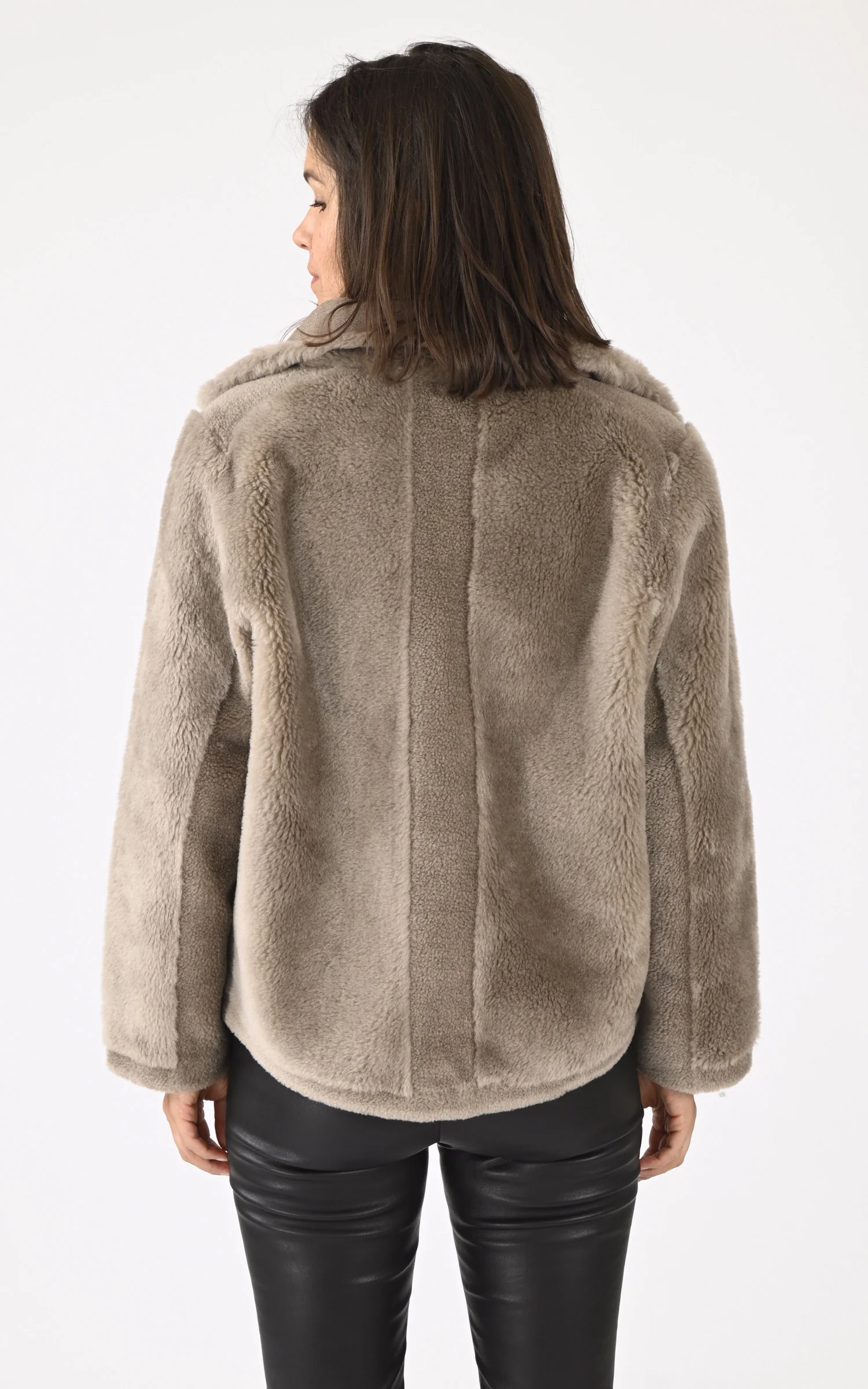 Veste laine Assietta taupe – Image 4