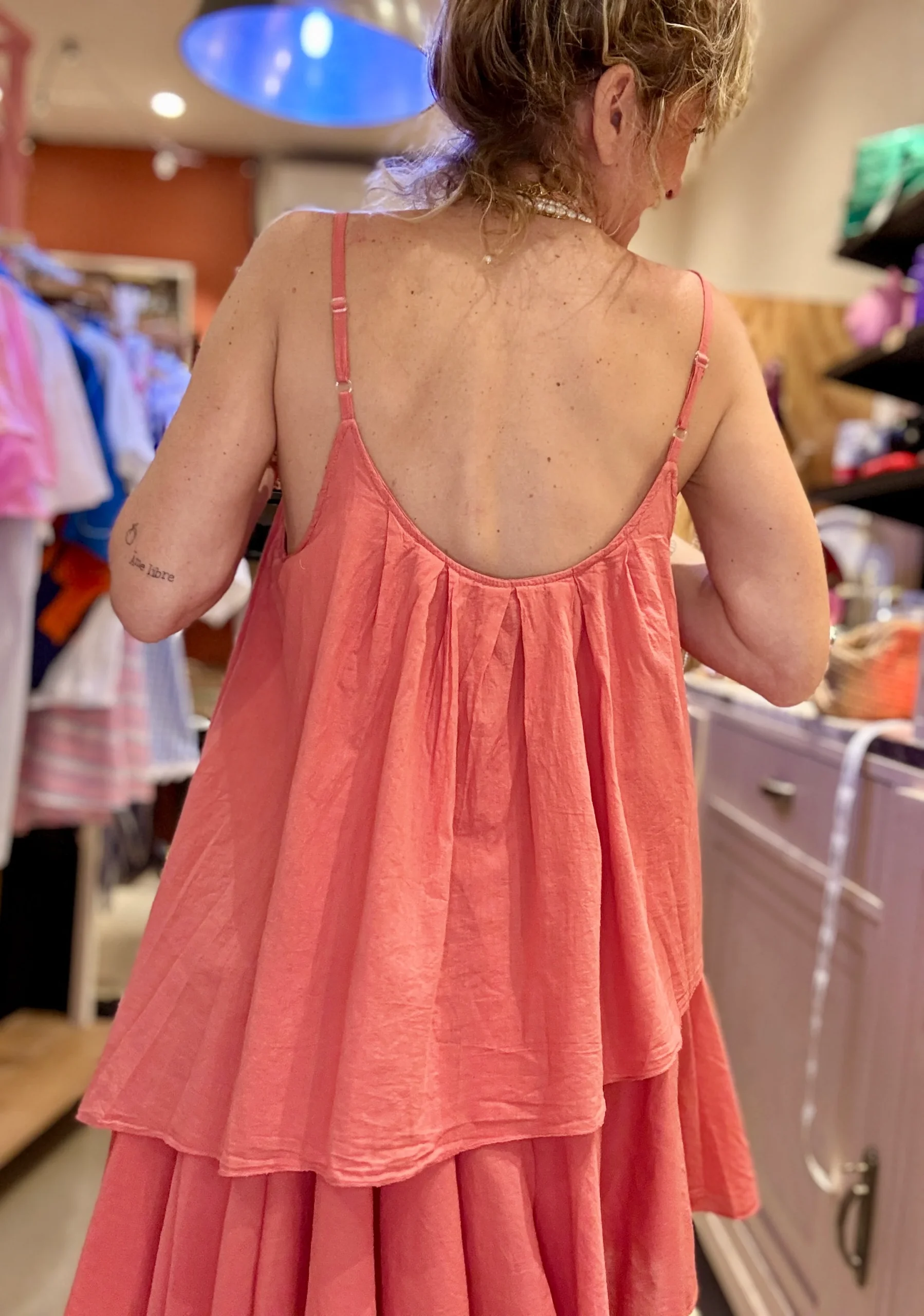 Robe Essentielle corail – Image 4