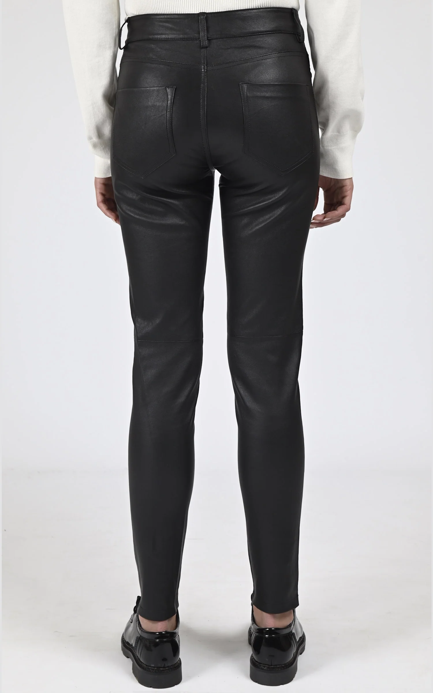 Jean cuir stretch Jiny noir – Image 4
