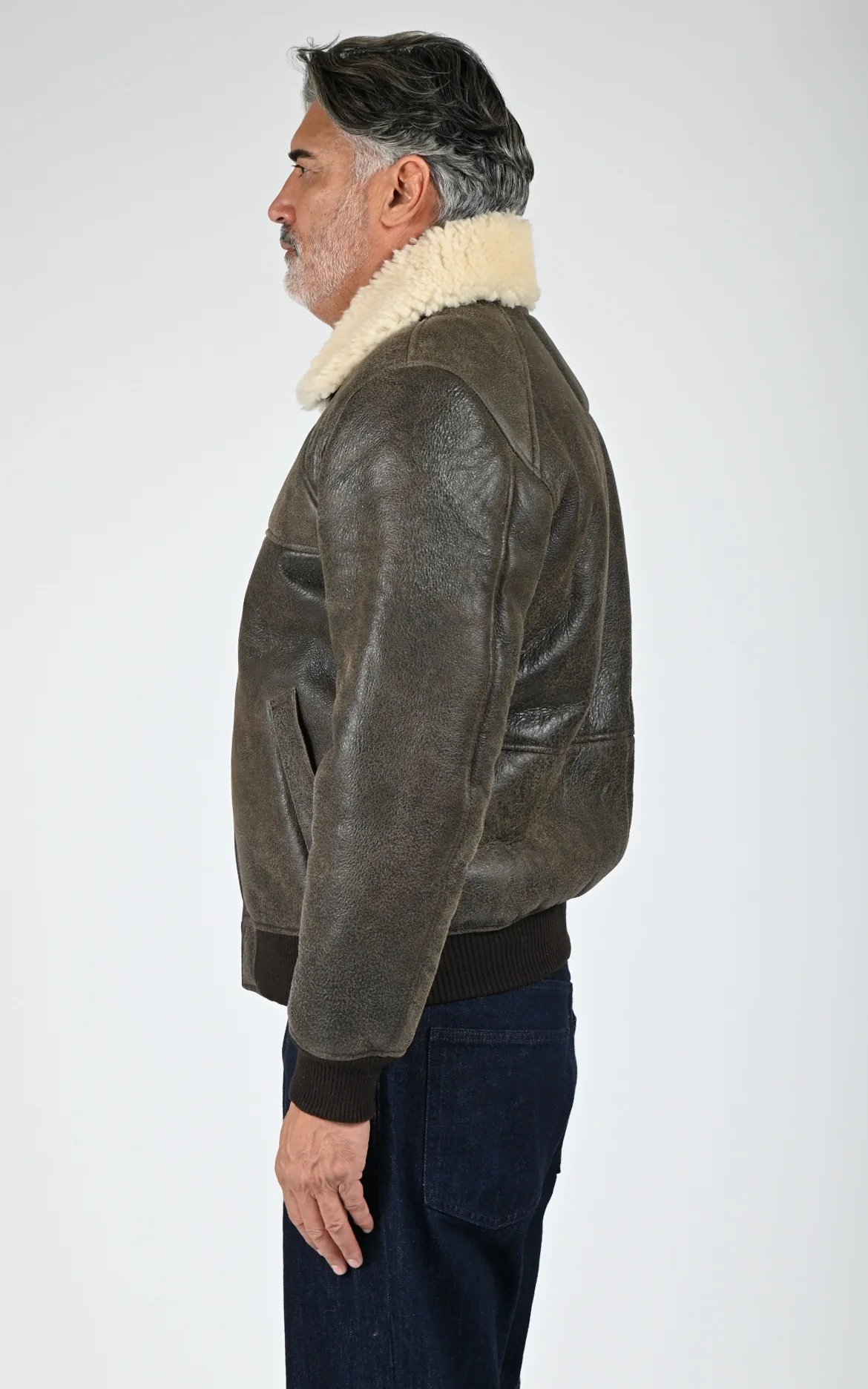Pilote Mouton Lc Airforce marron – Image 3