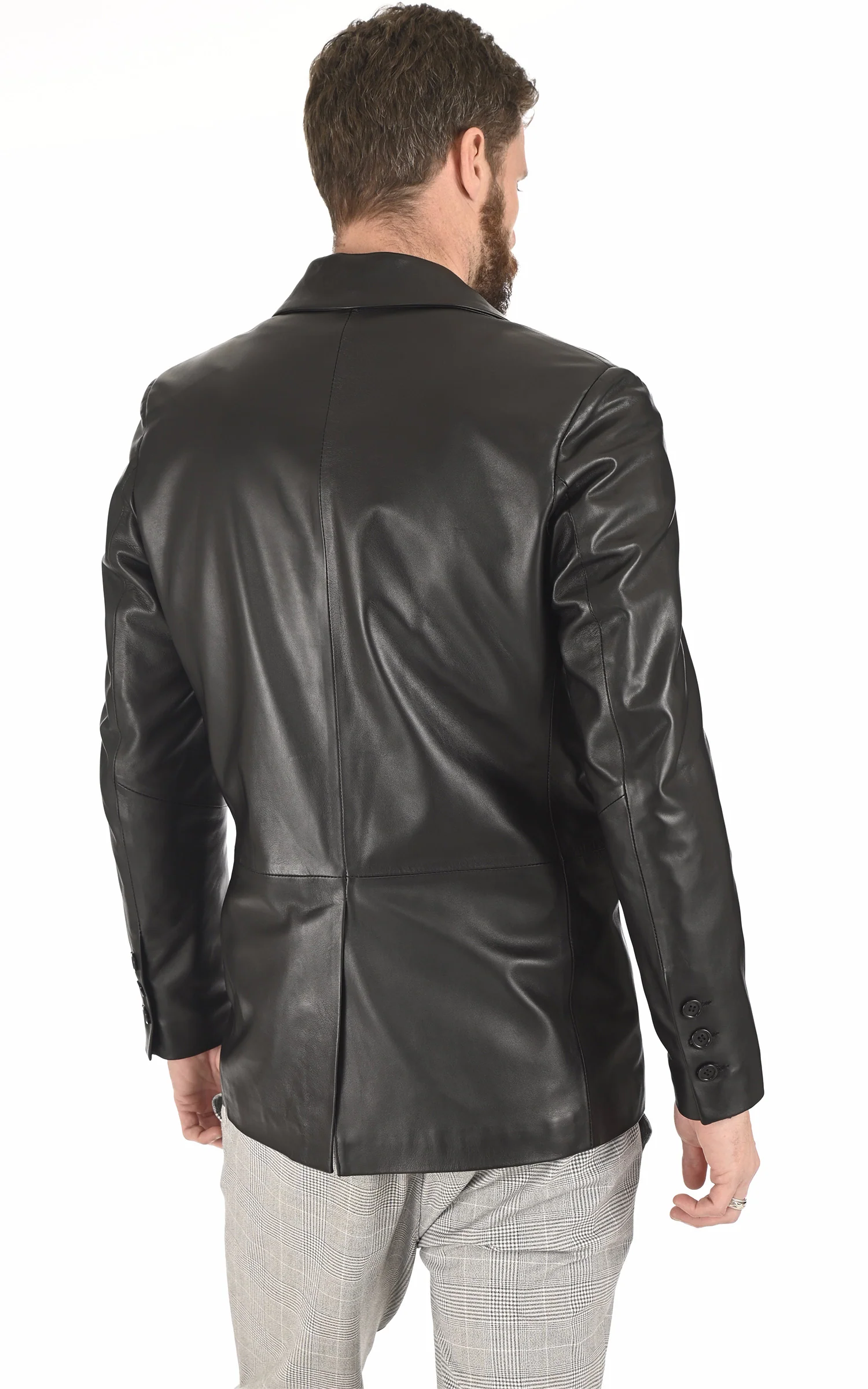 Blazer Allure cuir noir – Image 3