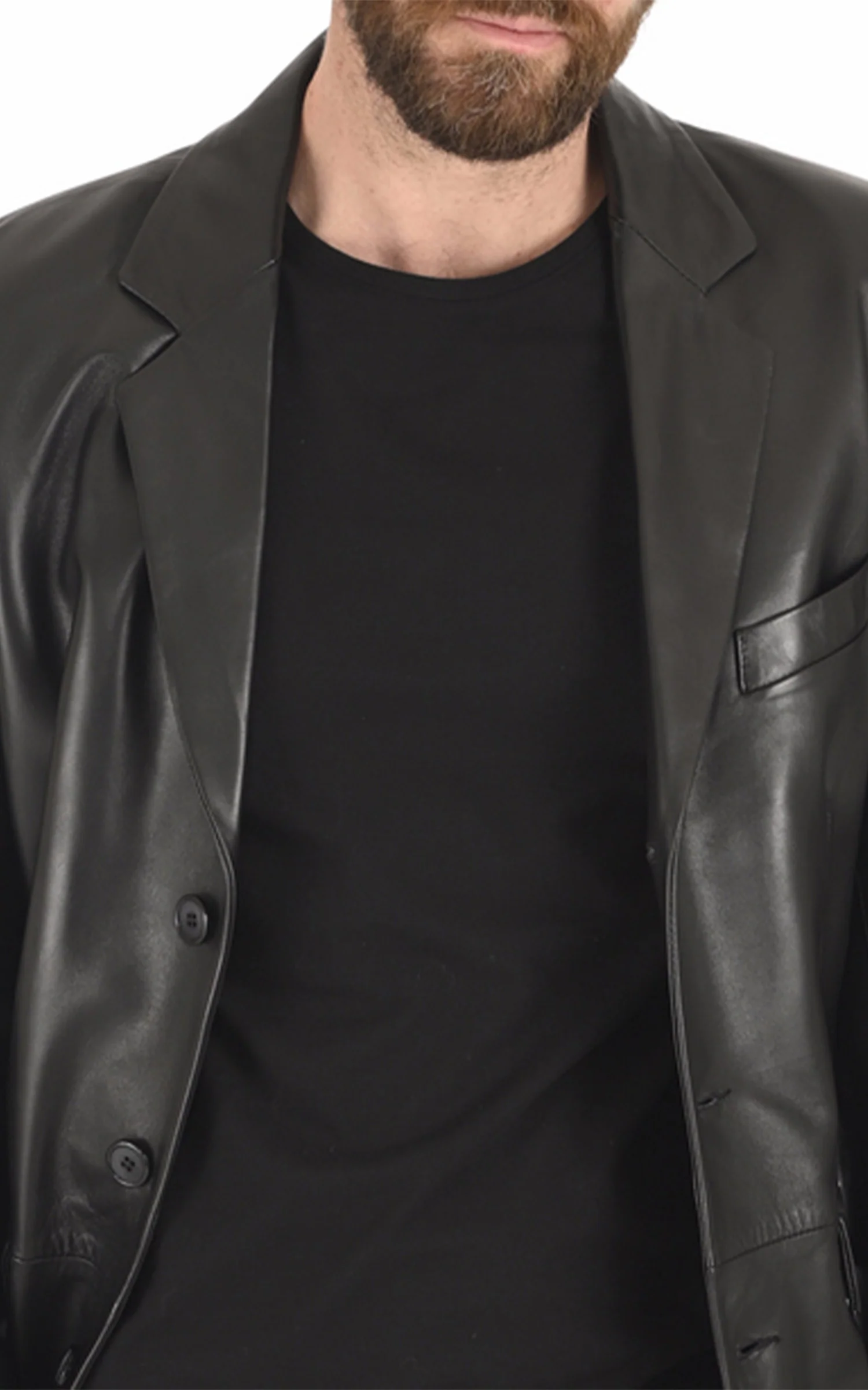 Blazer Allure cuir noir – Image 5