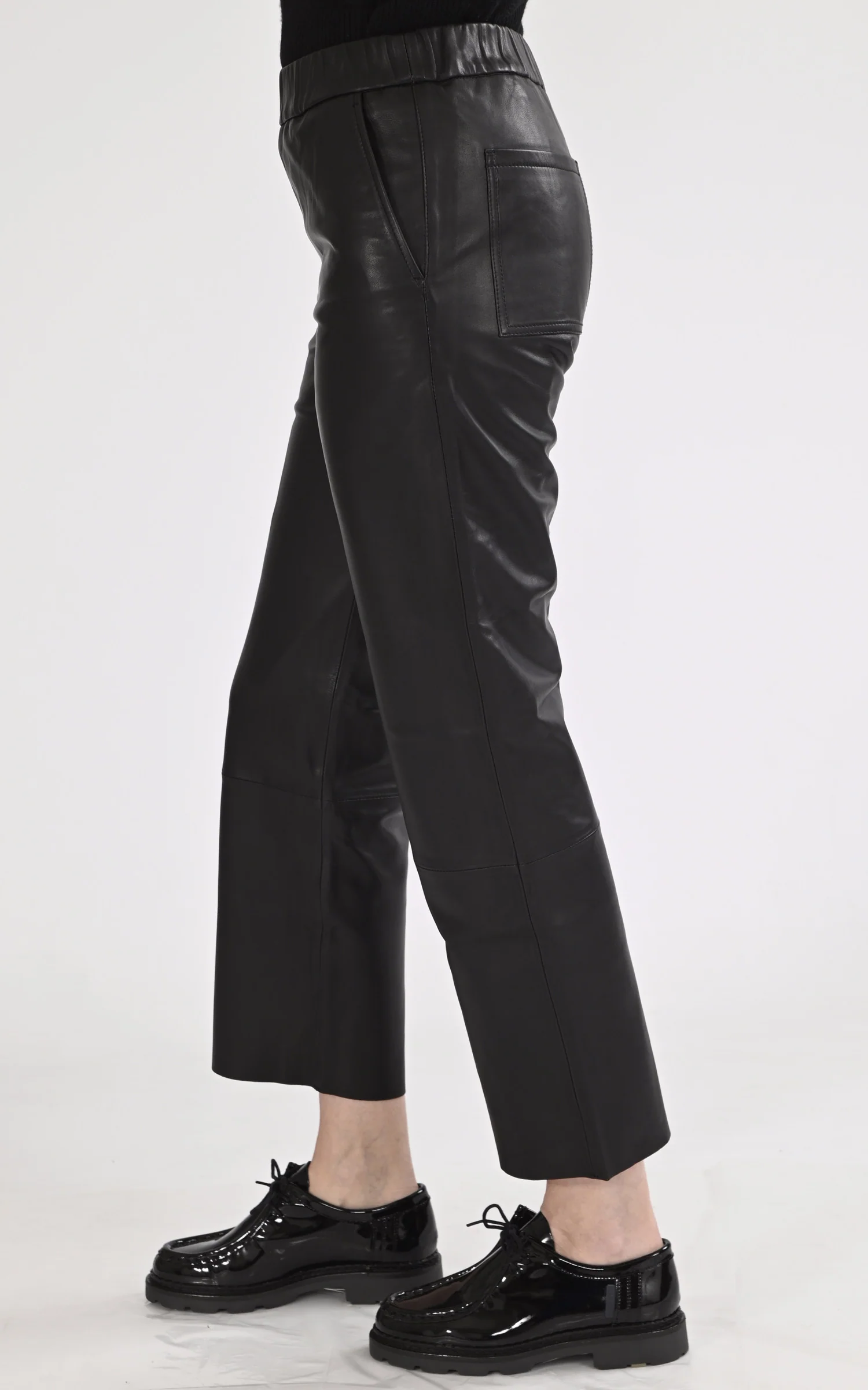 Pantalon cuir Sarah noir – Image 3