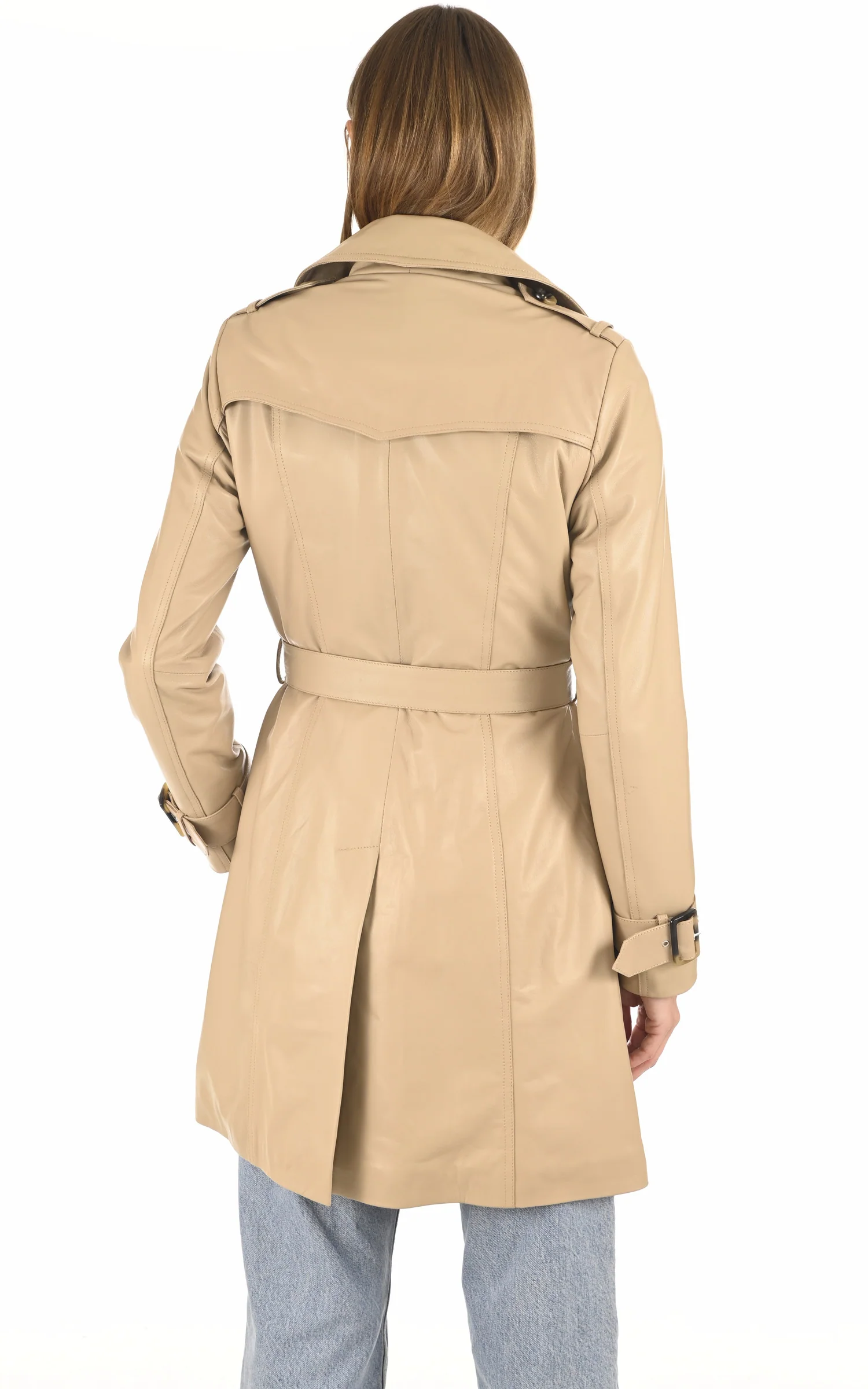 Trench agneau beige – Image 4