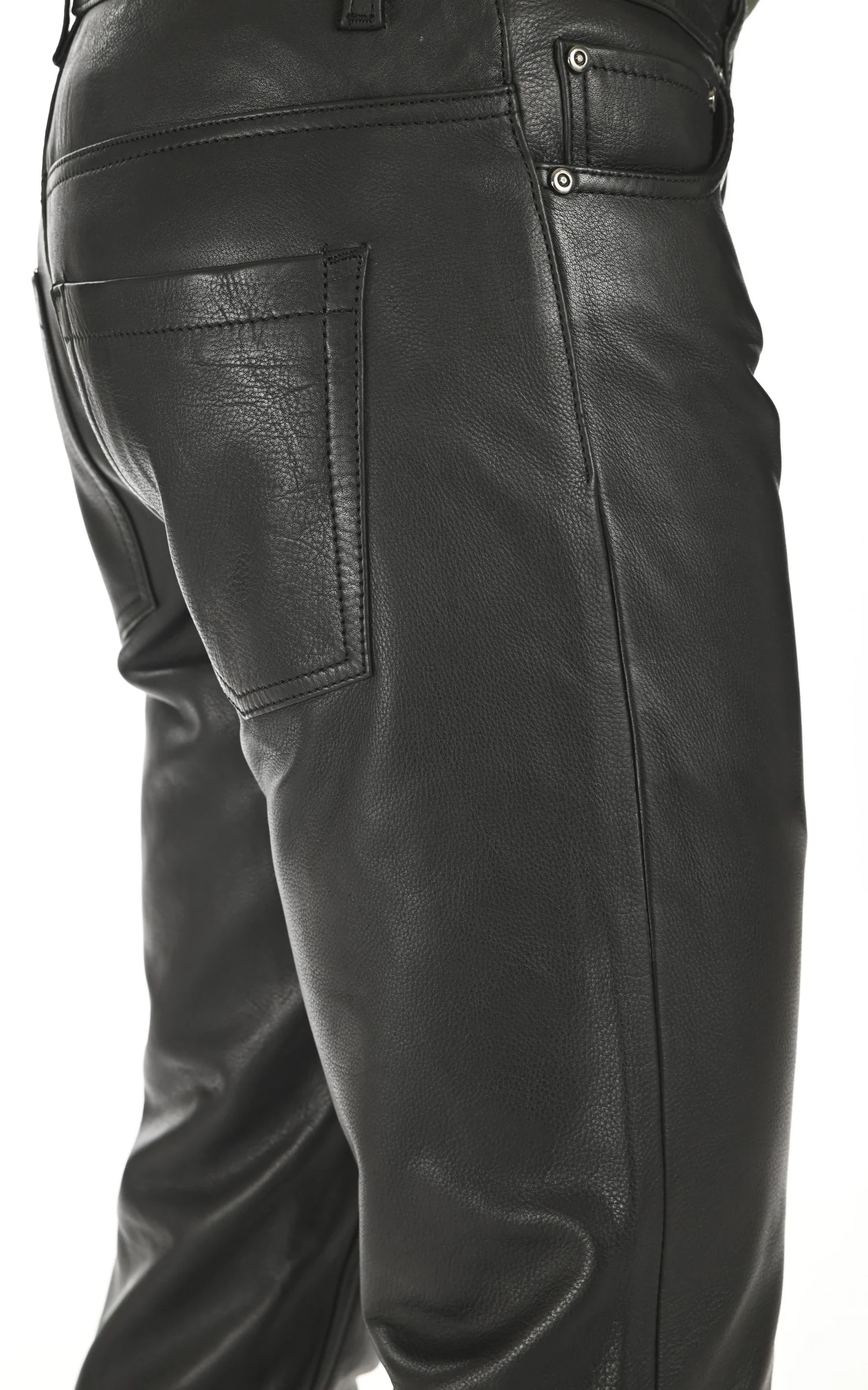 Pantalon cuir Booling noir – Image 3