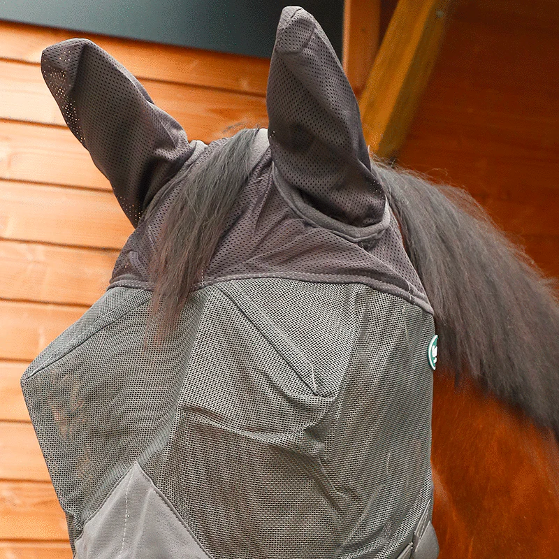 Ravene - Masque pour chevaux anti-mouches et UV avec oreilles – Image 4