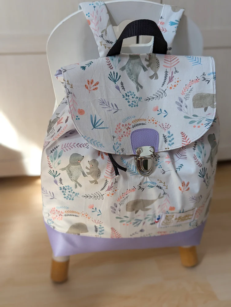 Sac à dos enfant maternelle Douceur Marine – Image 3